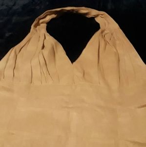 womens cropped linen Halter